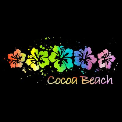 Cocoa Beach, Florida Watercolor Beach & Surf T-Shirt
