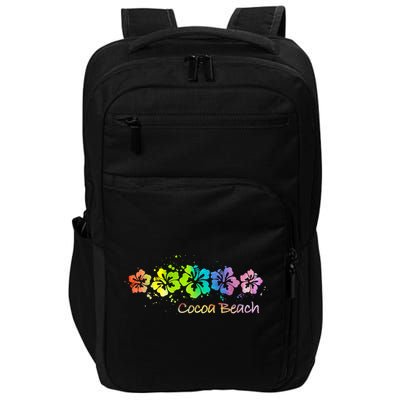 Cocoa Beach, Florida Watercolor Beach & Surf Impact Tech Backpack