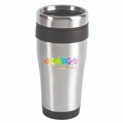 Cocoa Beach, Florida Watercolor Beach & Surf 16oz Travel Tumbler