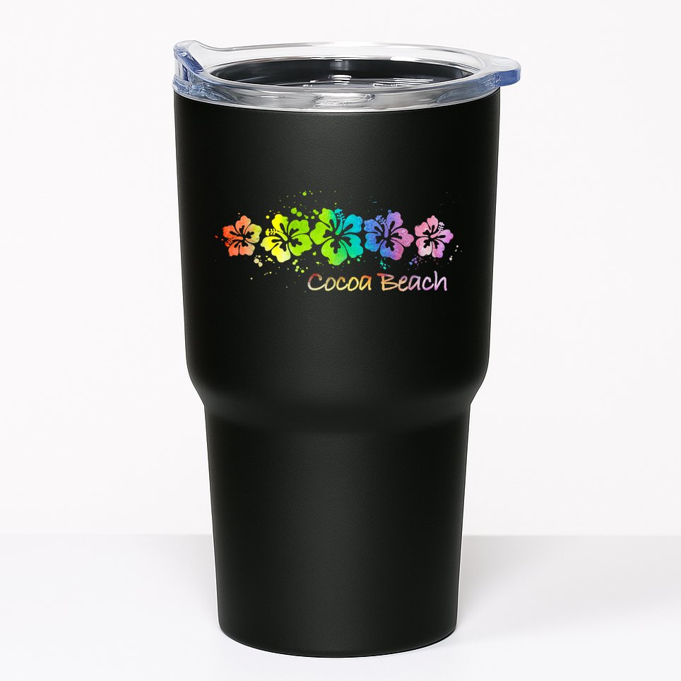 Cocoa Beach, Florida Watercolor Beach & Surf Tumbler