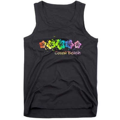 Cocoa Beach, Florida Watercolor Beach & Surf Tank Top