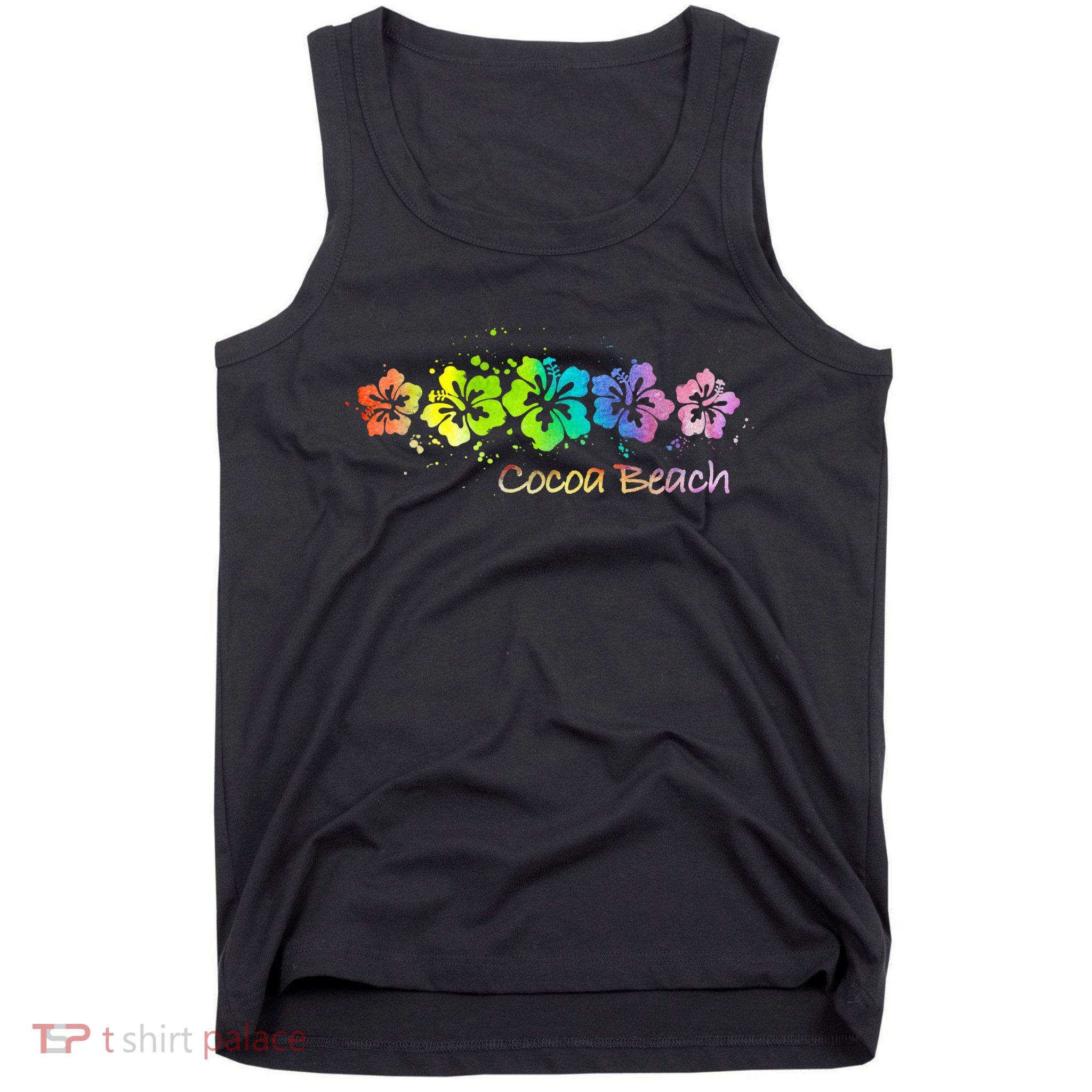 Cocoa Beach, Florida Watercolor Beach & Surf Tank Top