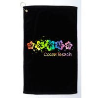 Cocoa Beach, Florida Watercolor Beach & Surf Golf Towel
