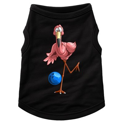 Cool Bowling Flamingo Doggie Tank