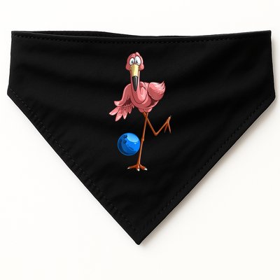 Cool Bowling Flamingo USA-Made Doggie Bandana