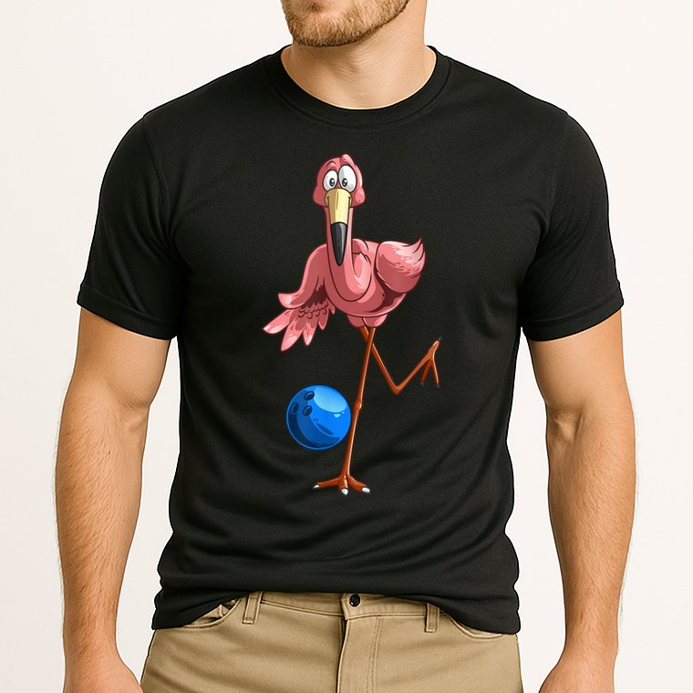 Cool Bowling Flamingo Performance Shirt