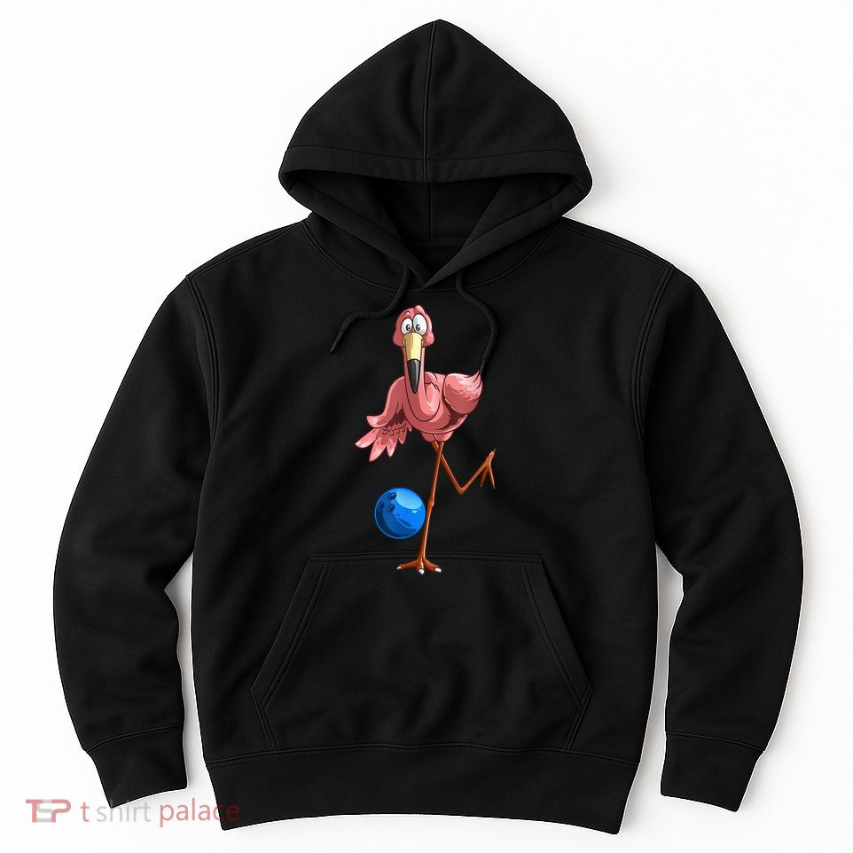 Cool Bowling Flamingo Hoodie