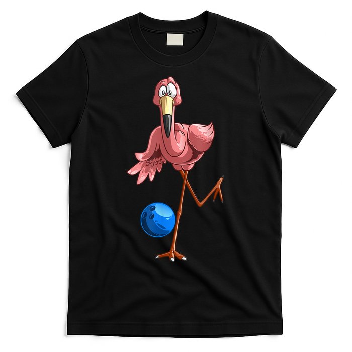 Cool Bowling Flamingo T-Shirt