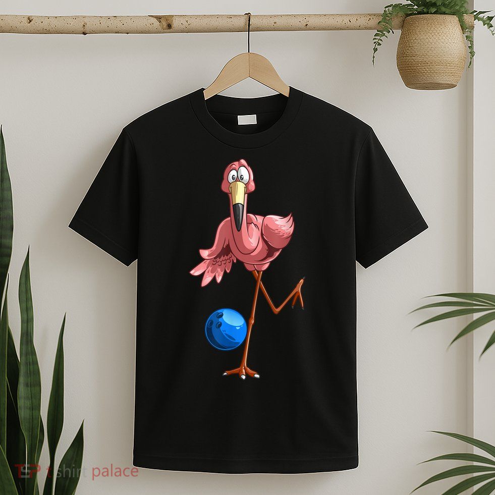 Cool Bowling Flamingo T-Shirt
