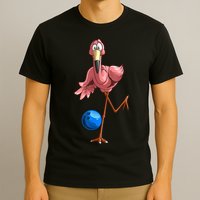 Cool Bowling Flamingo T-Shirt