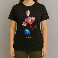 Cool Bowling Flamingo T-Shirt