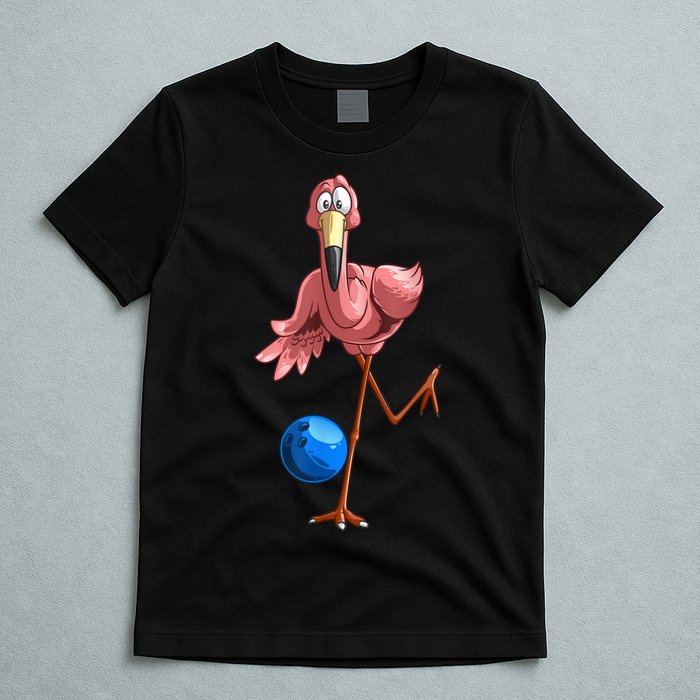 Cool Bowling Flamingo T-Shirt