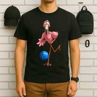 Cool Bowling Flamingo T-Shirt