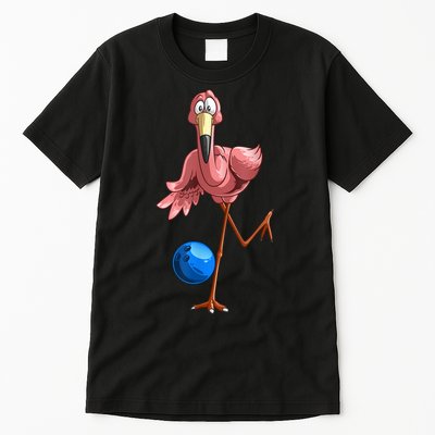 Cool Bowling Flamingo Tall T-Shirt