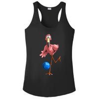 Cool Bowling Flamingo Ladies PosiCharge Competitor Racerback Tank