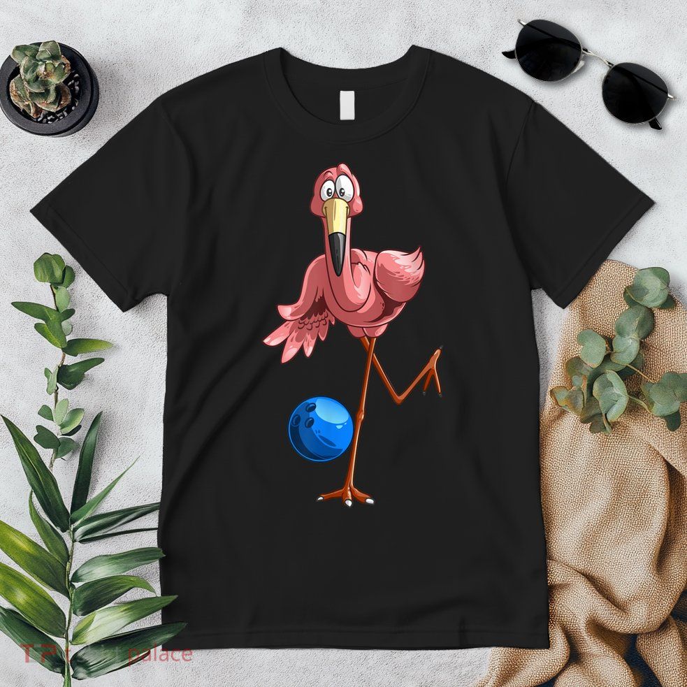 Cool Bowling Flamingo Premium T-Shirt