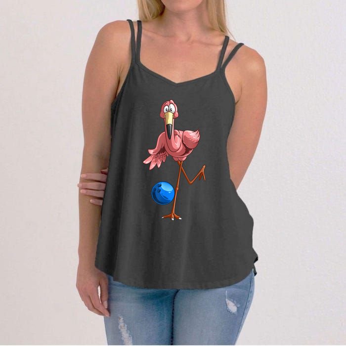 Cool Bowling Flamingo Women's Strappy Tank