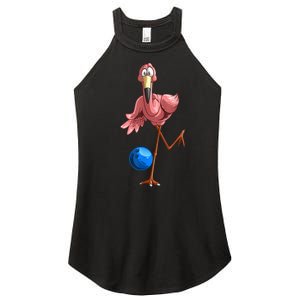 Cool Bowling Flamingo Women's Perfect Tri Rocker Tank