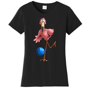 Cool Bowling Flamingo Women's T-Shirt