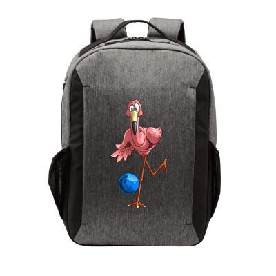 Cool Bowling Flamingo Vector Backpack