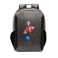 Cool Bowling Flamingo Vector Backpack