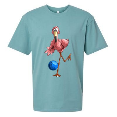 Cool Bowling Flamingo Sueded Cloud Jersey T-Shirt