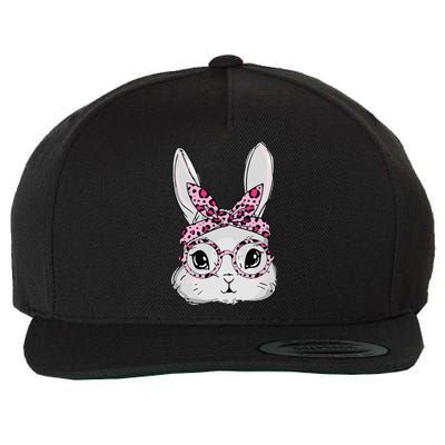 Cute Bunny Face Sunglasses Leopard Glasses Headband Easter Wool Snapback Cap