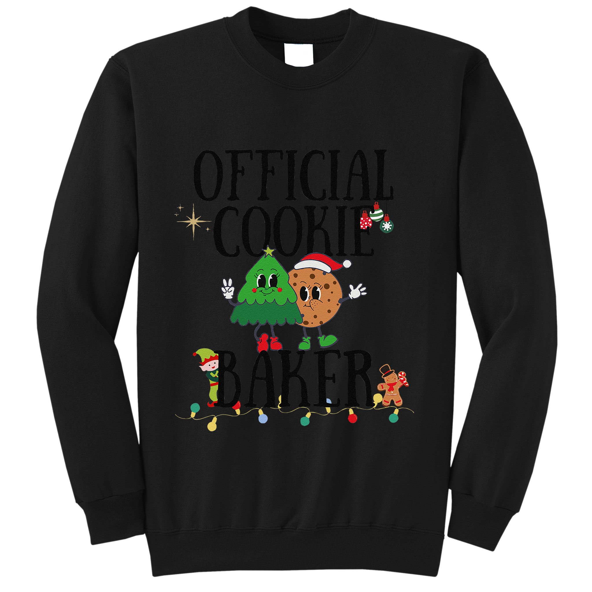 Cookie Baker Funny Cookie Tester Christmas Couple Sweatshirt