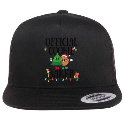 Cookie Baker Funny Cookie Tester Christmas Couple Flatbill Hat