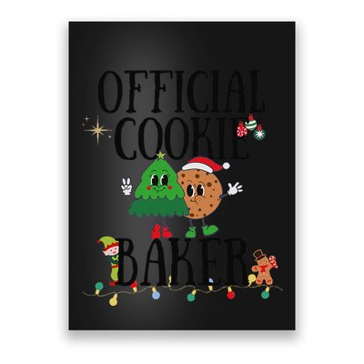 Cookie Baker Funny Cookie Tester Christmas Couple Poster