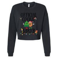 Cookie Baker Funny Cookie Tester Christmas Couple Cropped Pullover Crew