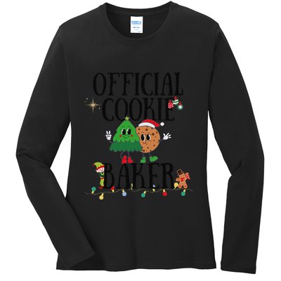 Cookie Baker Funny Cookie Tester Christmas Couple Ladies Long Sleeve Shirt