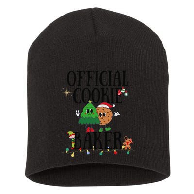 Cookie Baker Funny Cookie Tester Christmas Couple Short Acrylic Beanie