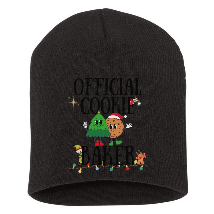 Cookie Baker Funny Cookie Tester Christmas Couple Short Acrylic Beanie