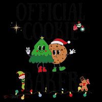 Cookie Baker Funny Cookie Tester Christmas Couple Kids T-Shirt