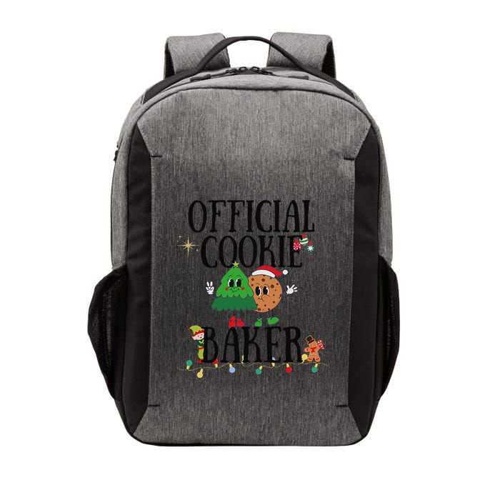 Cookie Baker Funny Cookie Tester Christmas Couple Vector Backpack
