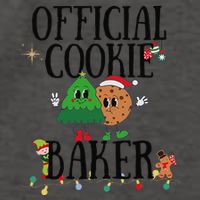 Cookie Baker Funny Cookie Tester Christmas Couple Vector Backpack