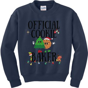 Cookie Baker Funny Cookie Tester Christmas Couple Kids Sweatshirt