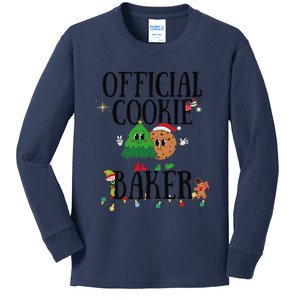 Cookie Baker Funny Cookie Tester Christmas Couple Kids Long Sleeve Shirt