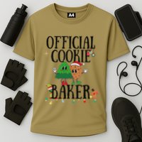Cookie Baker Funny Cookie Tester Christmas Couple Performance Shirt