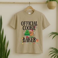 Cookie Baker Funny Cookie Tester Christmas Couple T-Shirt
