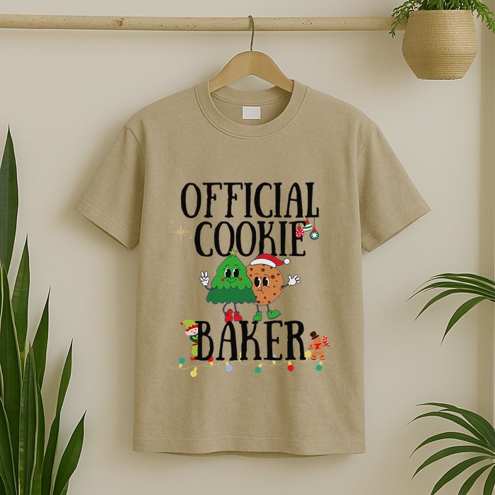 Cookie Baker Funny Cookie Tester Christmas Couple T-Shirt