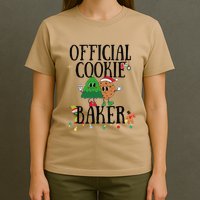 Cookie Baker Funny Cookie Tester Christmas Couple T-Shirt