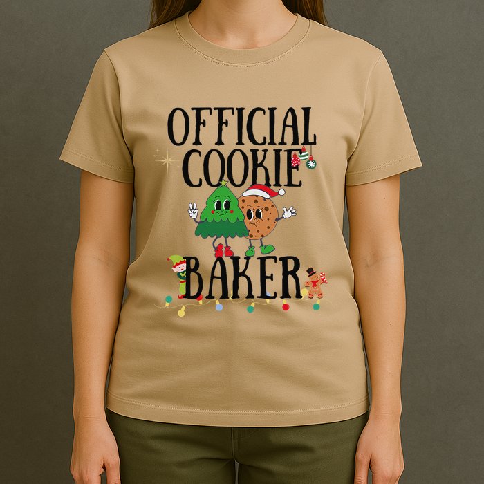 Cookie Baker Funny Cookie Tester Christmas Couple T-Shirt