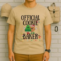 Cookie Baker Funny Cookie Tester Christmas Couple T-Shirt