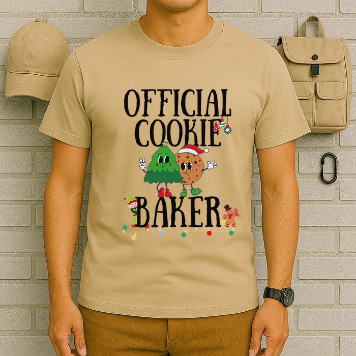 Cookie Baker Funny Cookie Tester Christmas Couple T-Shirt