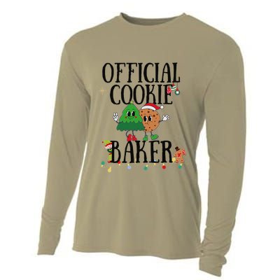 Cookie Baker Funny Cookie Tester Christmas Couple Cooling Performance Long Sleeve Crew
