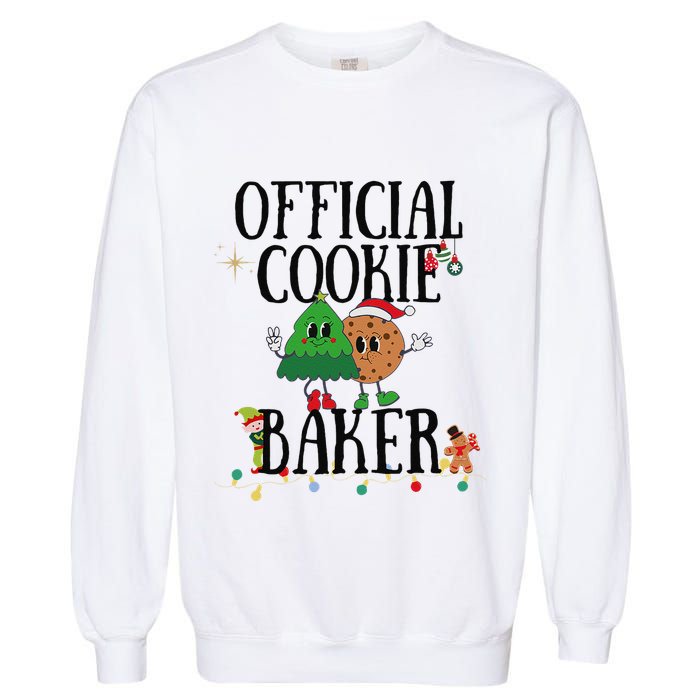 Cookie Baker Funny Cookie Tester Christmas Couple Garment-Dyed Sweatshirt