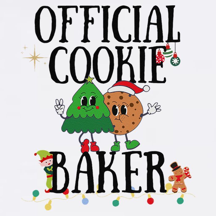 Cookie Baker Funny Cookie Tester Christmas Couple Garment-Dyed Sweatshirt