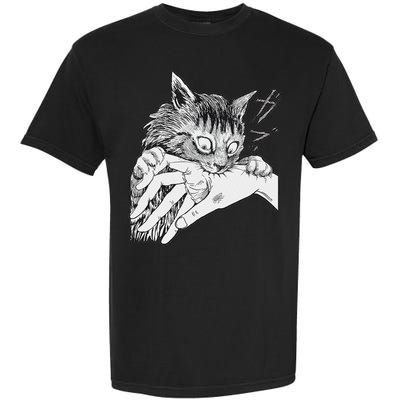 Cat Bite Funny For Women Garment-Dyed Heavyweight T-Shirt
